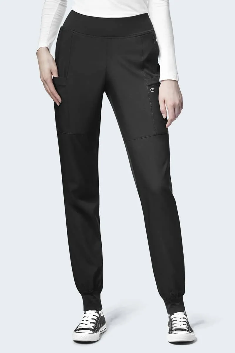 5555P WonderWink W123 Women's Petite Comfort Waist Cargo Jogger Pant