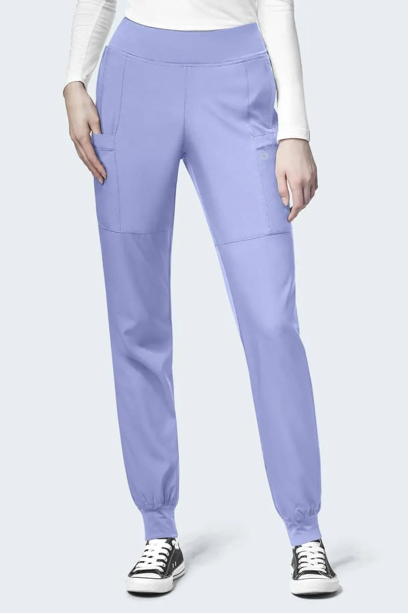 5555P WonderWink W123 Women's Petite Comfort Waist Cargo Jogger Pant