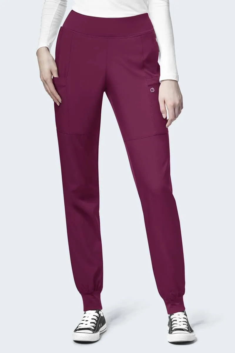 5555P WonderWink W123 Women's Petite Comfort Waist Cargo Jogger Pant