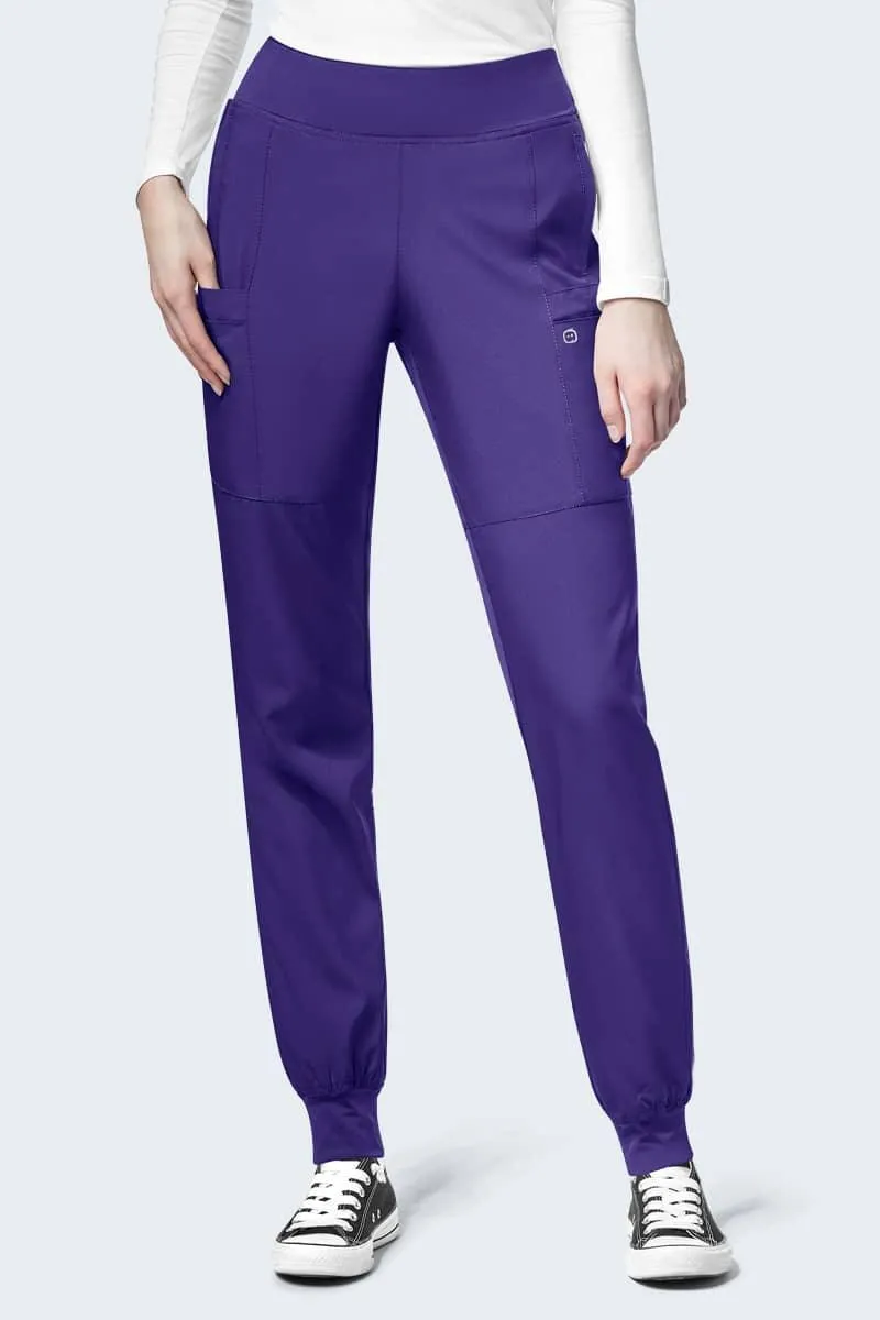5555P WonderWink W123 Women's Petite Comfort Waist Cargo Jogger Pant