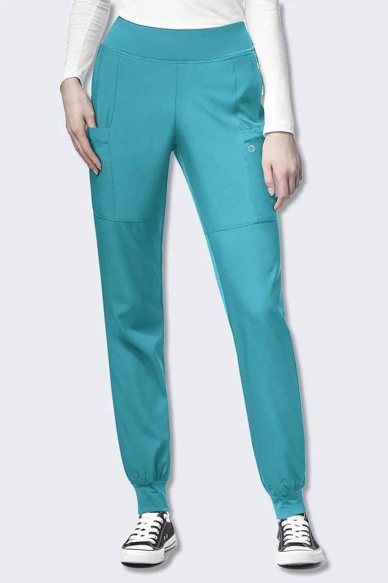 5555P WonderWink W123 Women's Petite Comfort Waist Cargo Jogger Pant