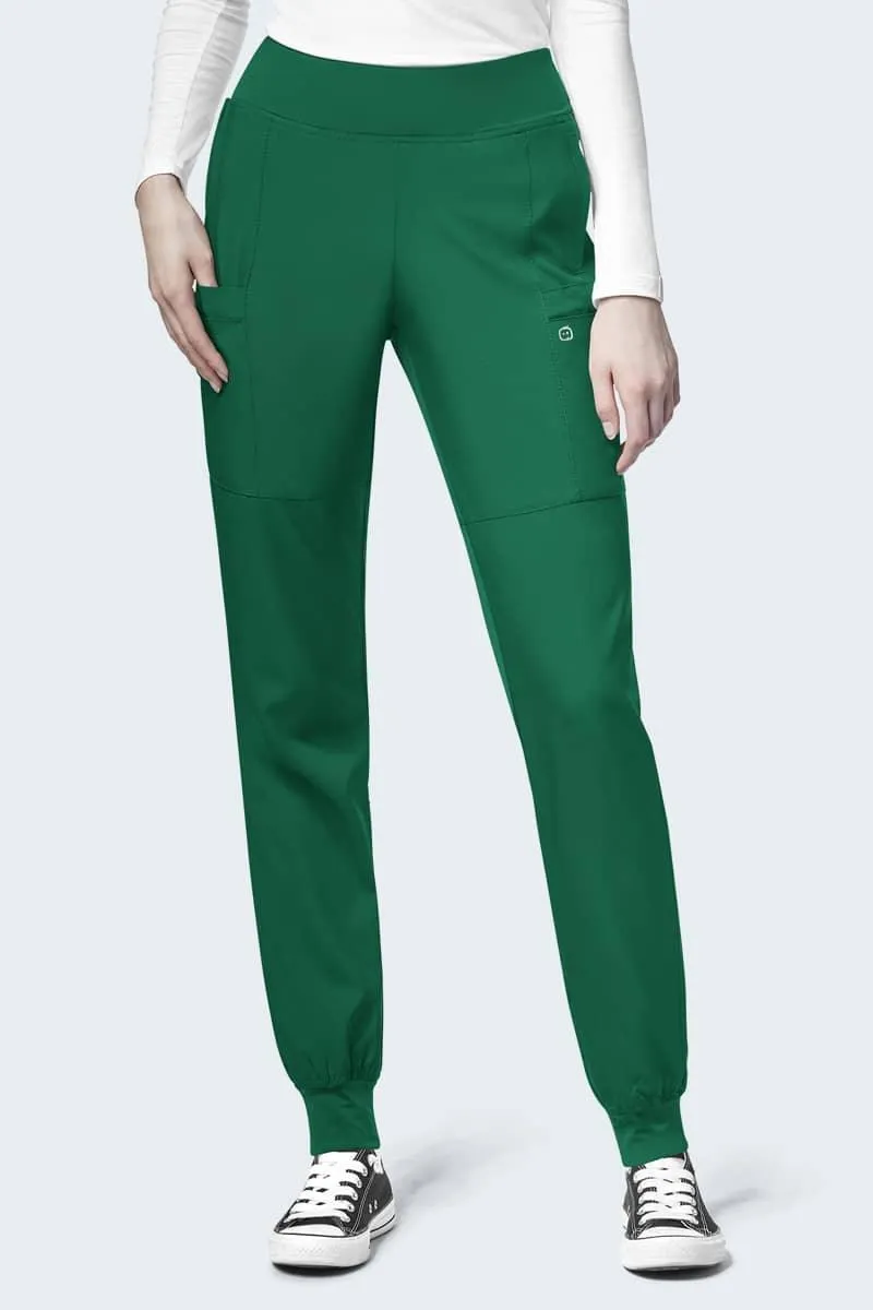 5555P WonderWink W123 Women's Petite Comfort Waist Cargo Jogger Pant