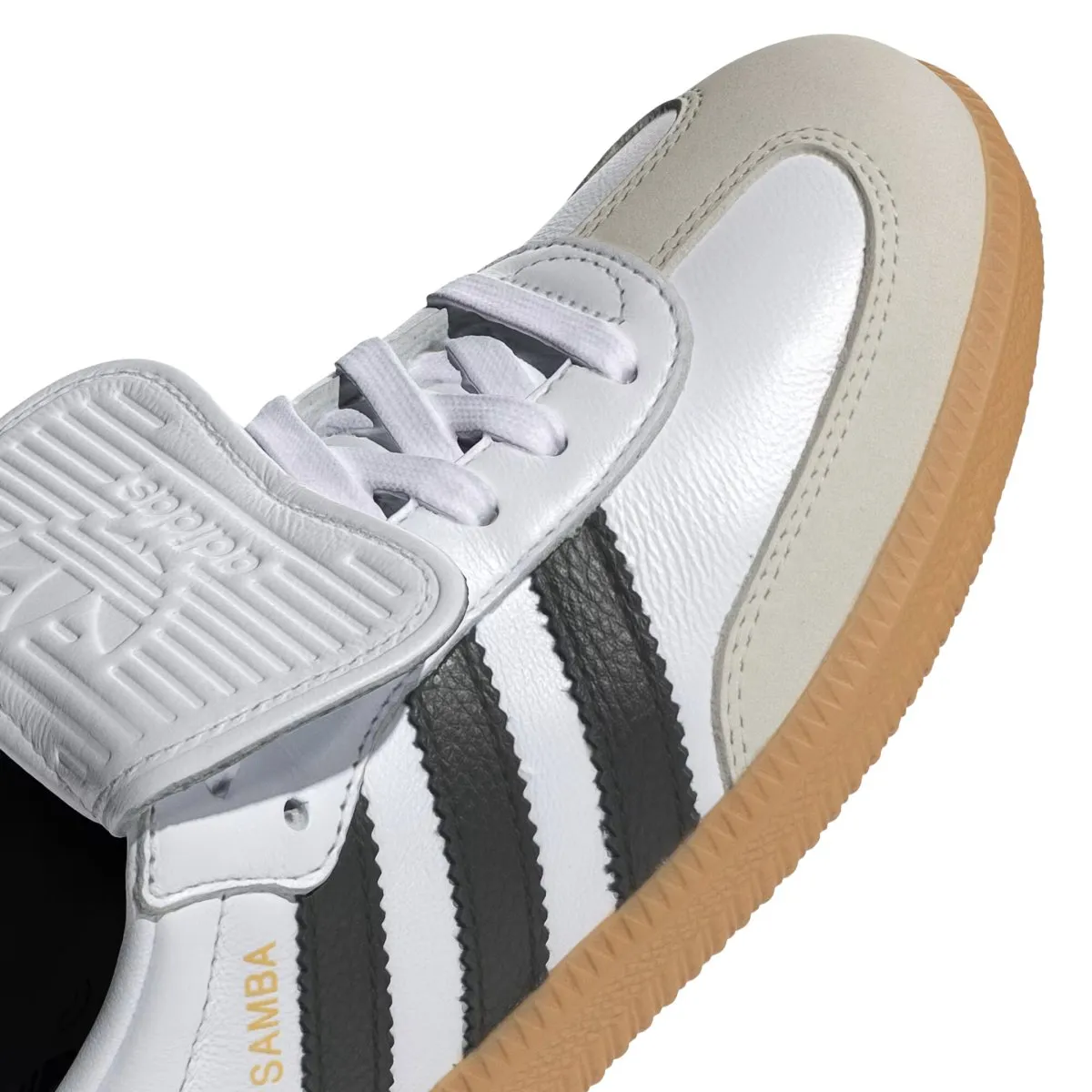 Adidas Women's Samba LT Cloud White/Core Black/Gold Metallic