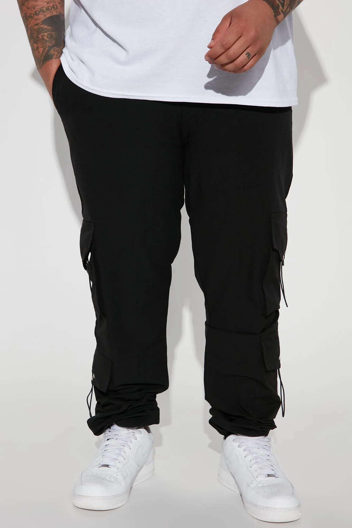 Adrenaline Nylon Cargo Pants - Black