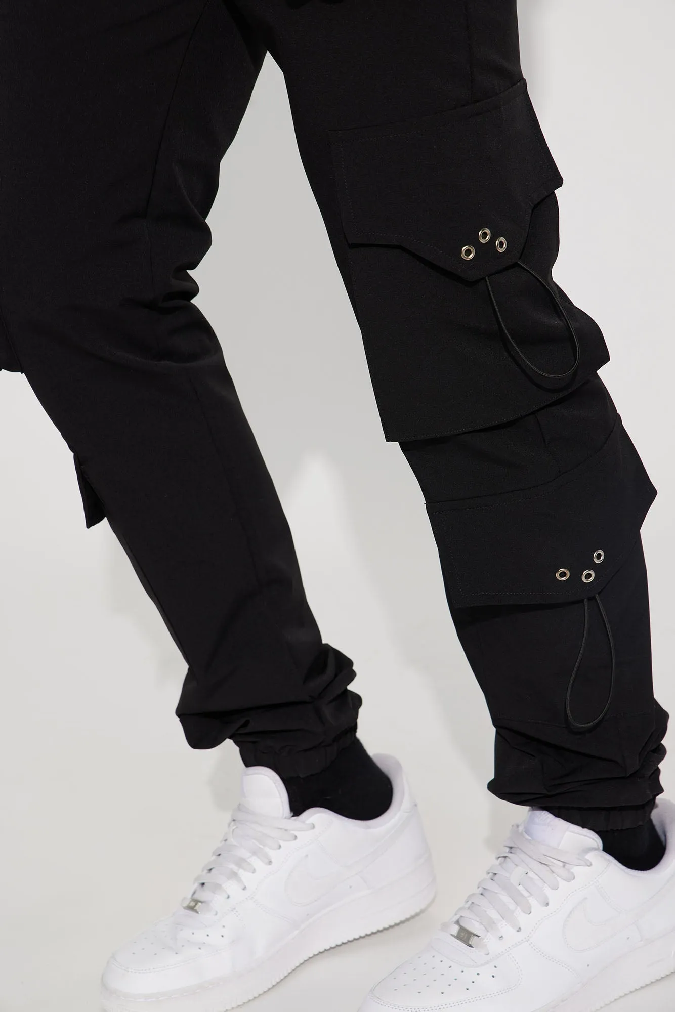 Adrenaline Nylon Cargo Pants - Black