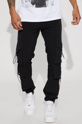 Adrenaline Nylon Cargo Pants - Black