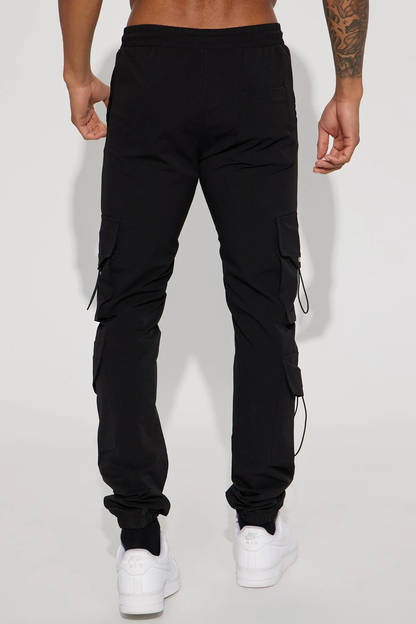 Adrenaline Nylon Cargo Pants - Black