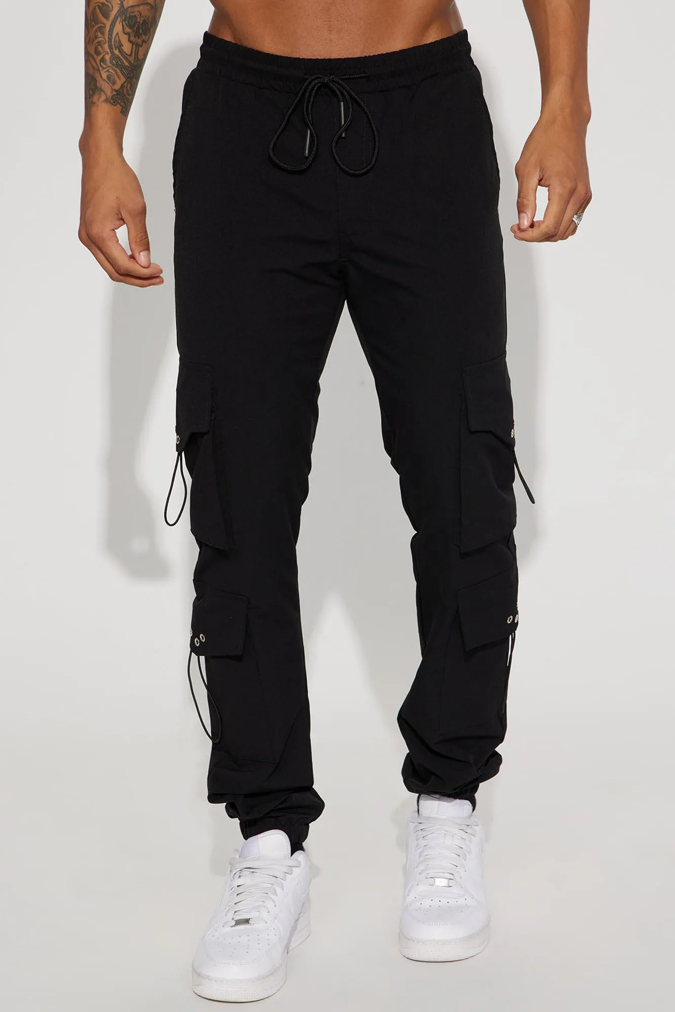 Adrenaline Nylon Cargo Pants - Black