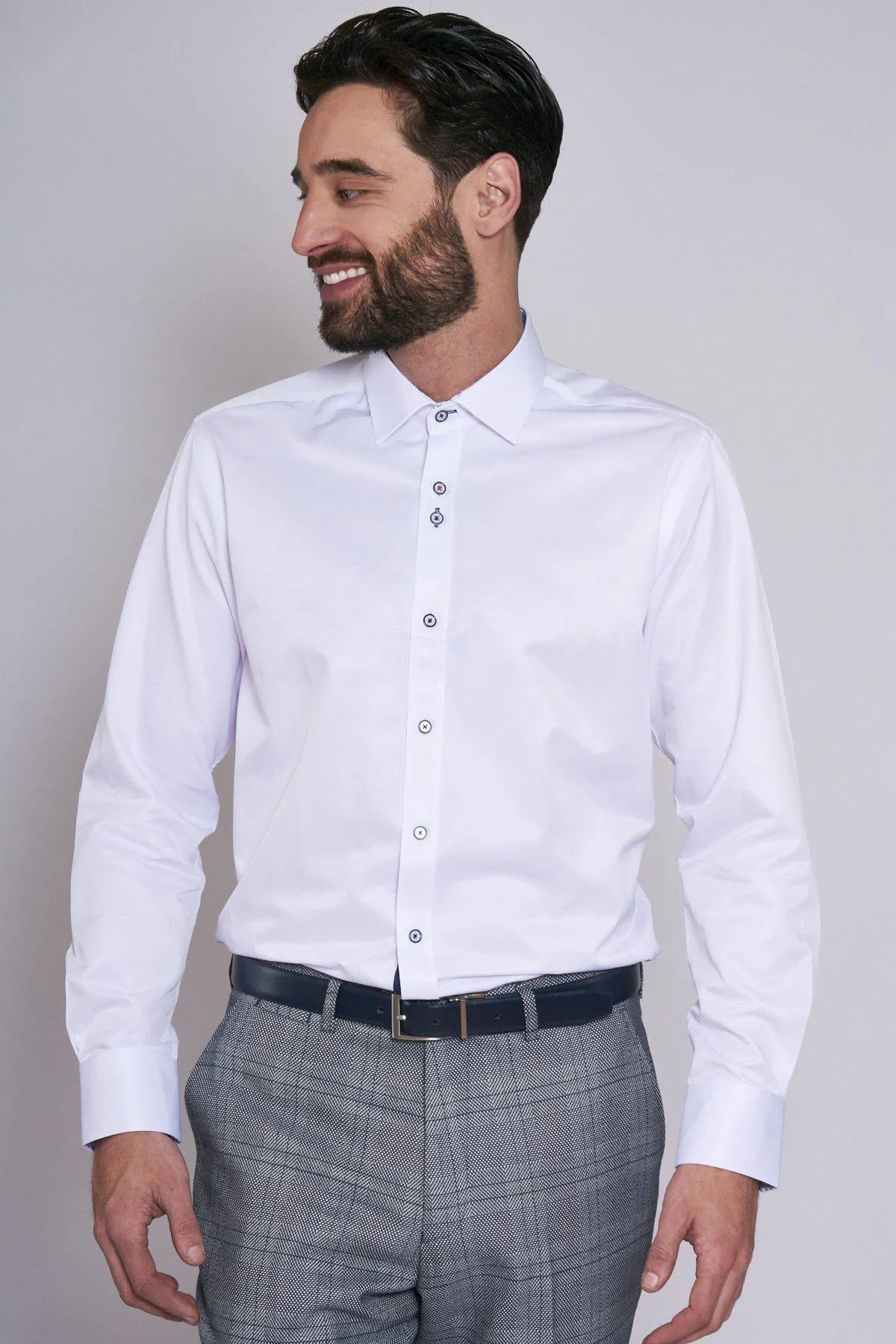 ALFIE - White Long Sleeve Shirt