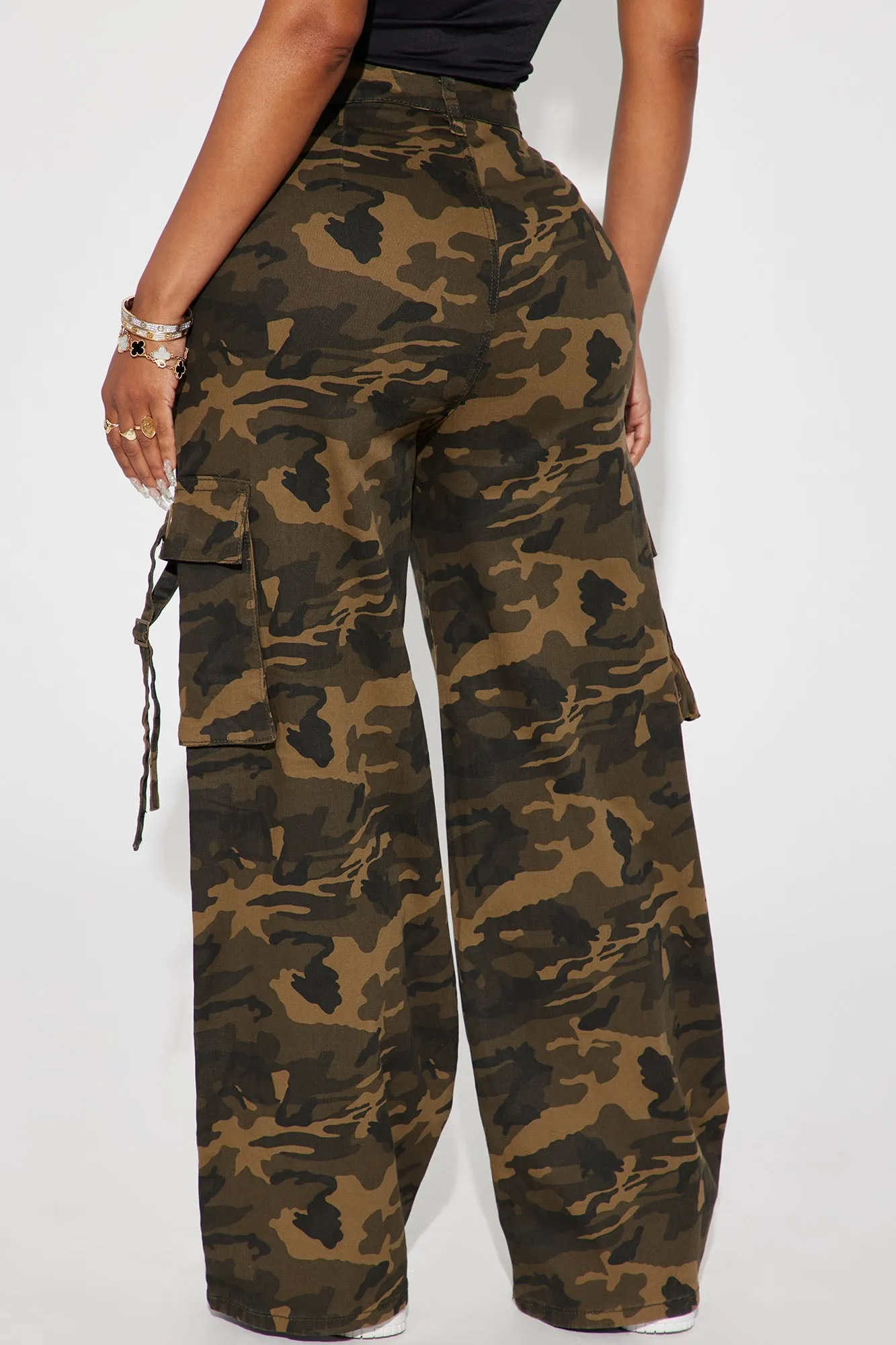 All About It Camo Cargo Pant - Olive/combo