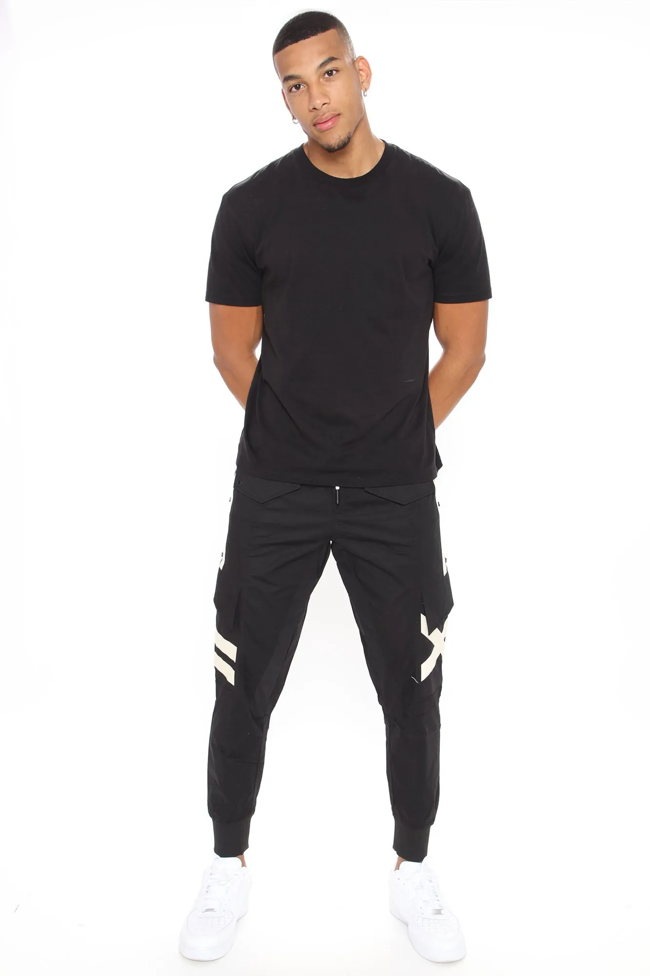 All About The Drip Joggers - Black/White