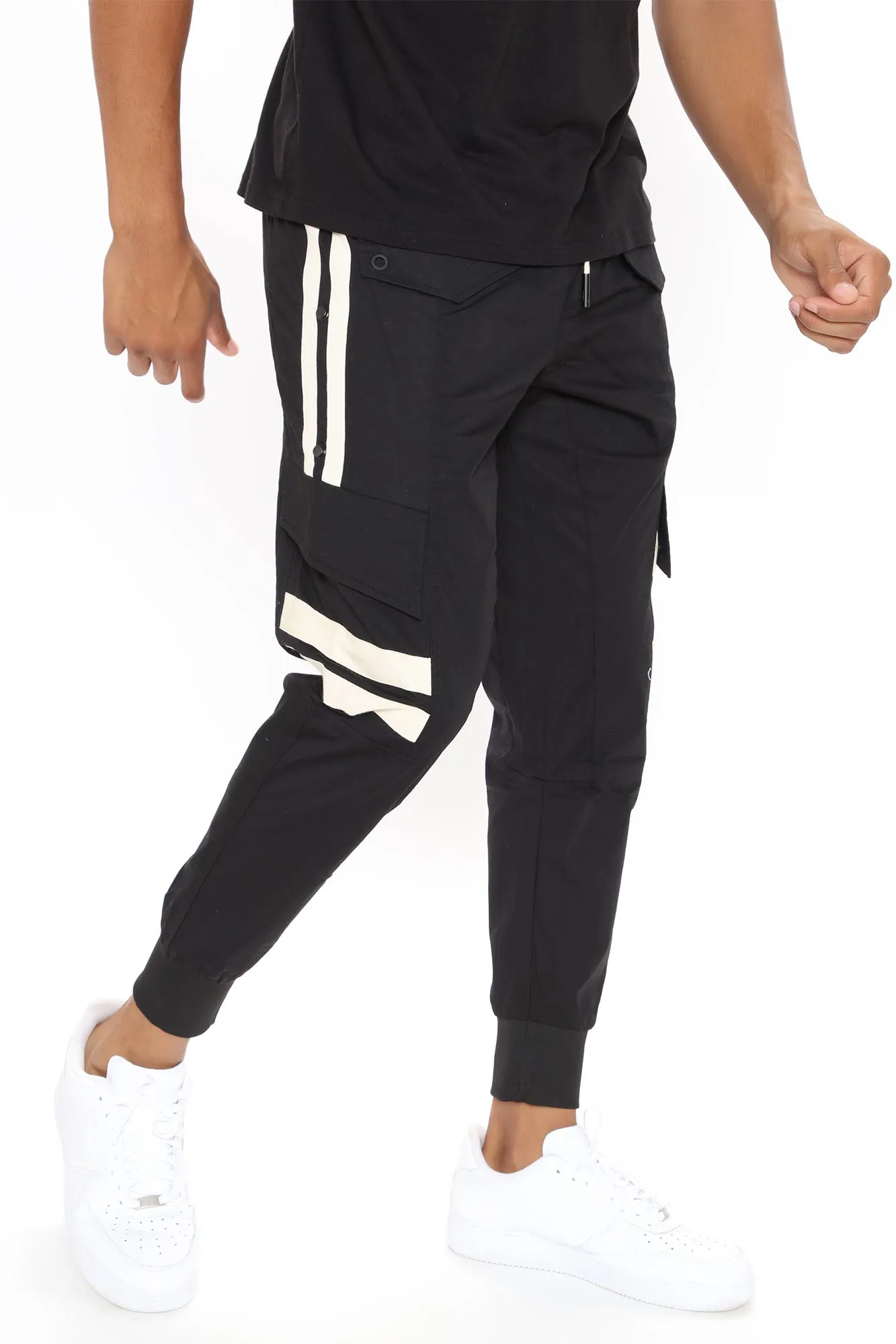 All About The Drip Joggers - Black/White