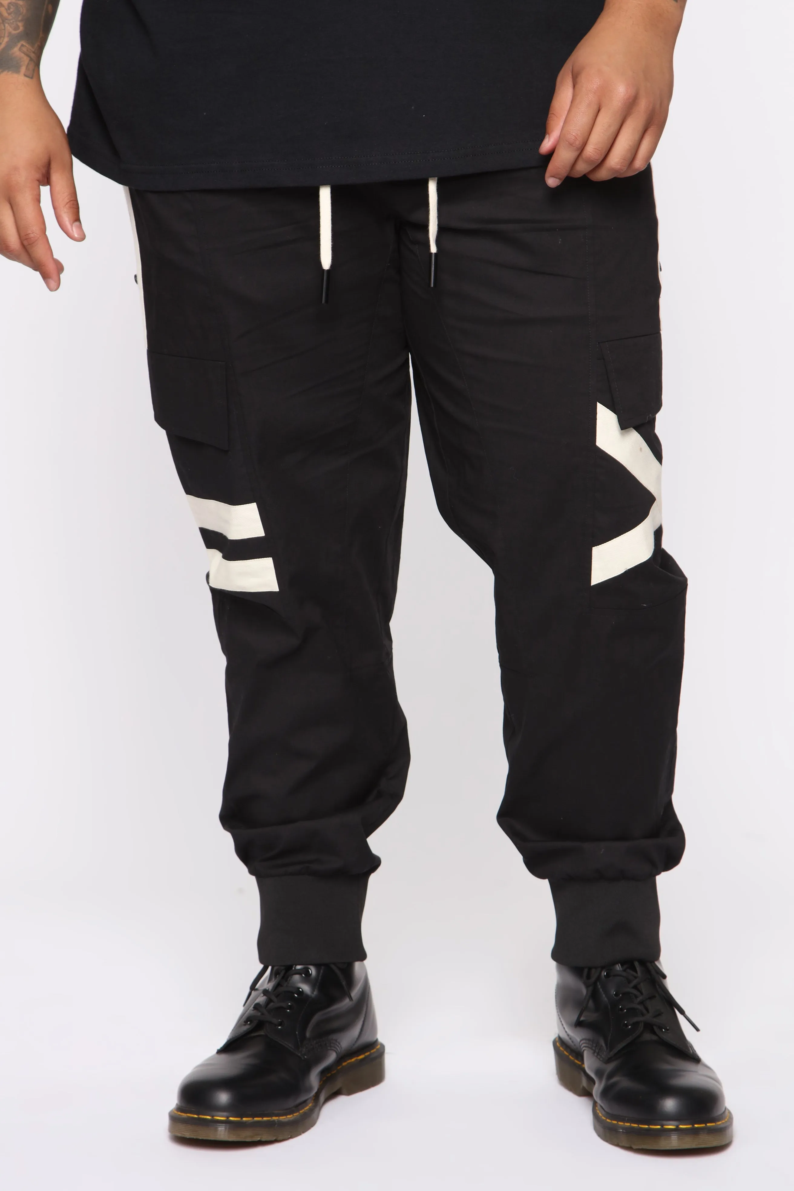 All About The Drip Joggers - Black/White