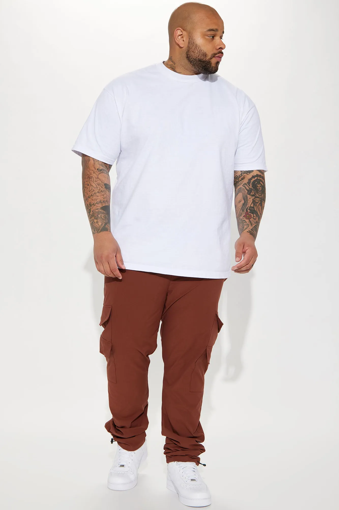 All The Time Nylon Cargo Pants - Brown