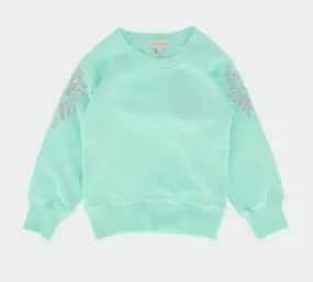 Angel's Face Girls Peppermint Tamsin Wings Sweatshirt