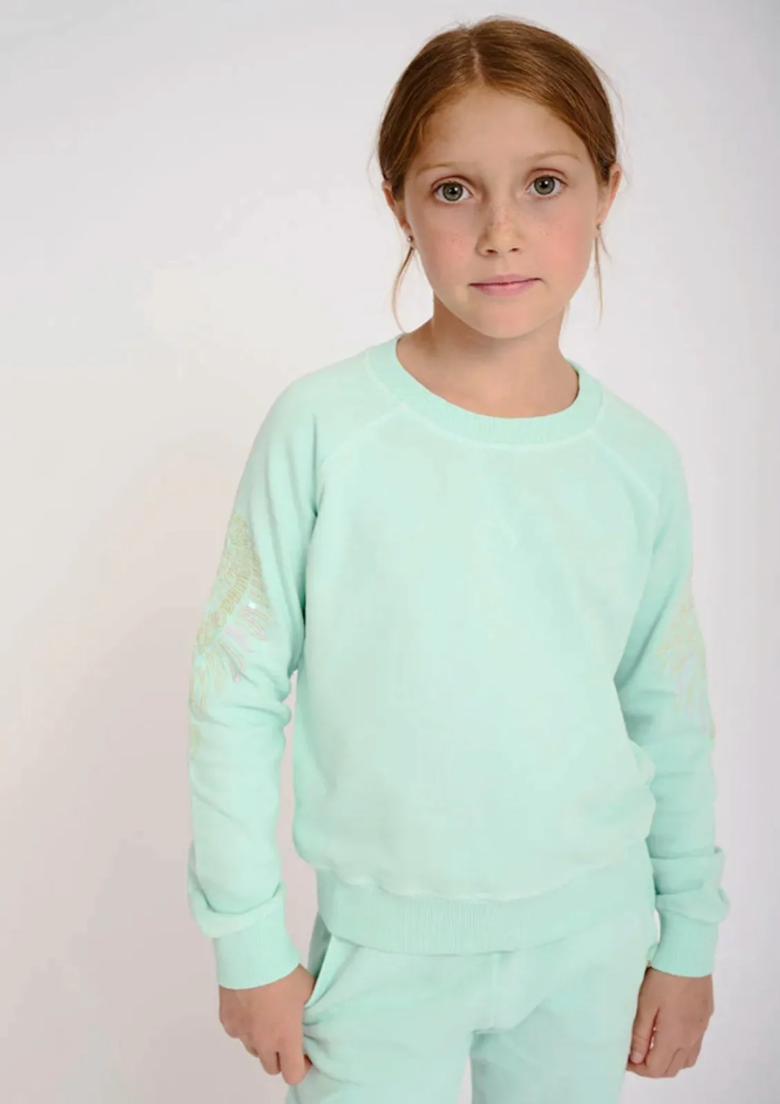 Angel's Face Girls Peppermint Tamsin Wings Sweatshirt