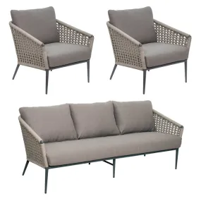 Antilles Outdoor Three-Piece Lounge Set