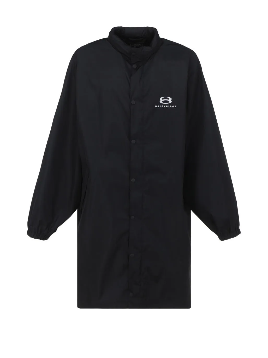 Balenciaga Logo Intarsia Raincoat