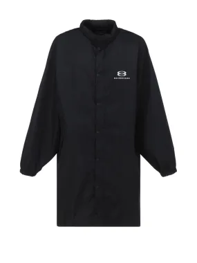Balenciaga Logo Intarsia Raincoat
