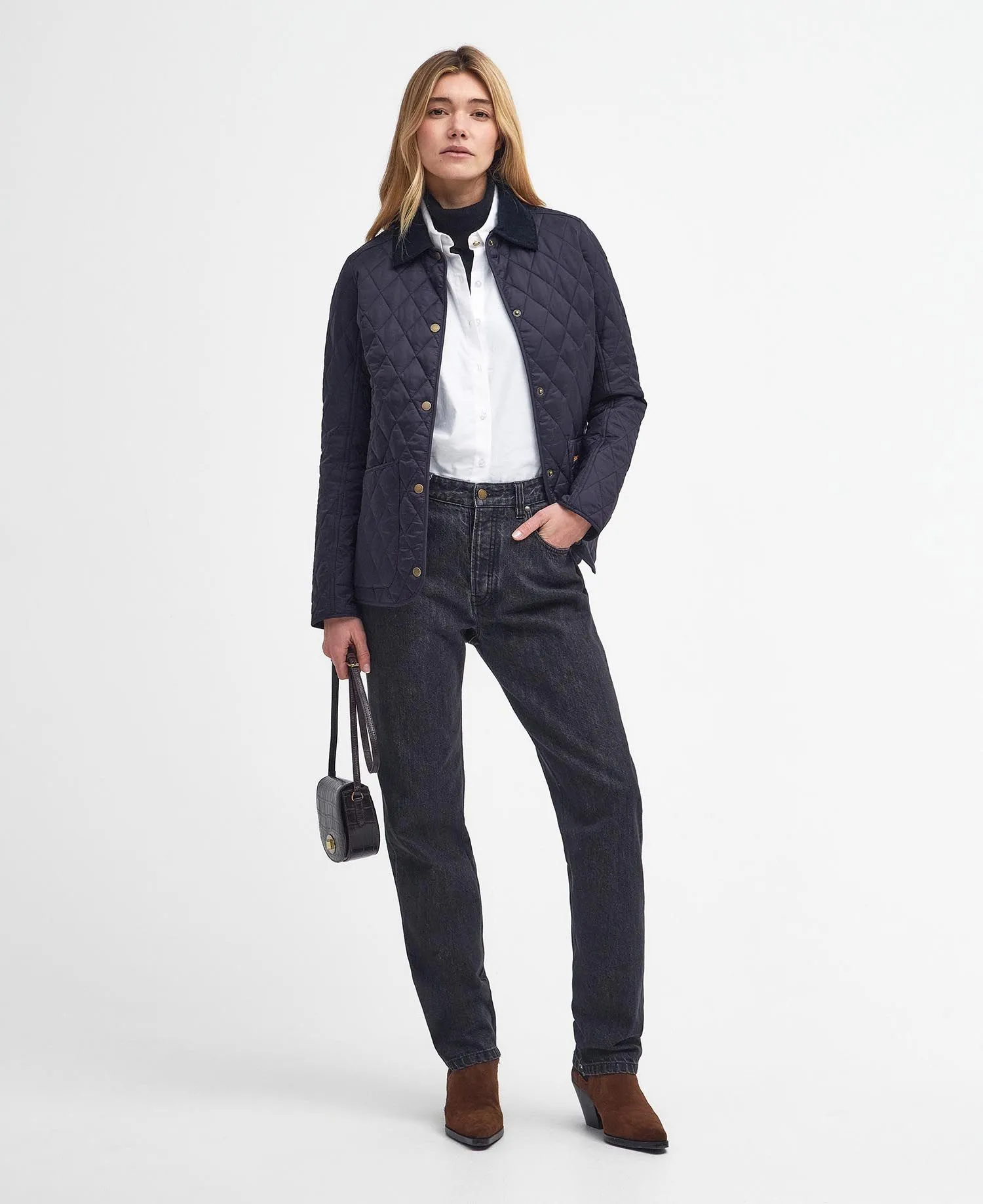 Barbour Annandale Quilted Jacket in Navy