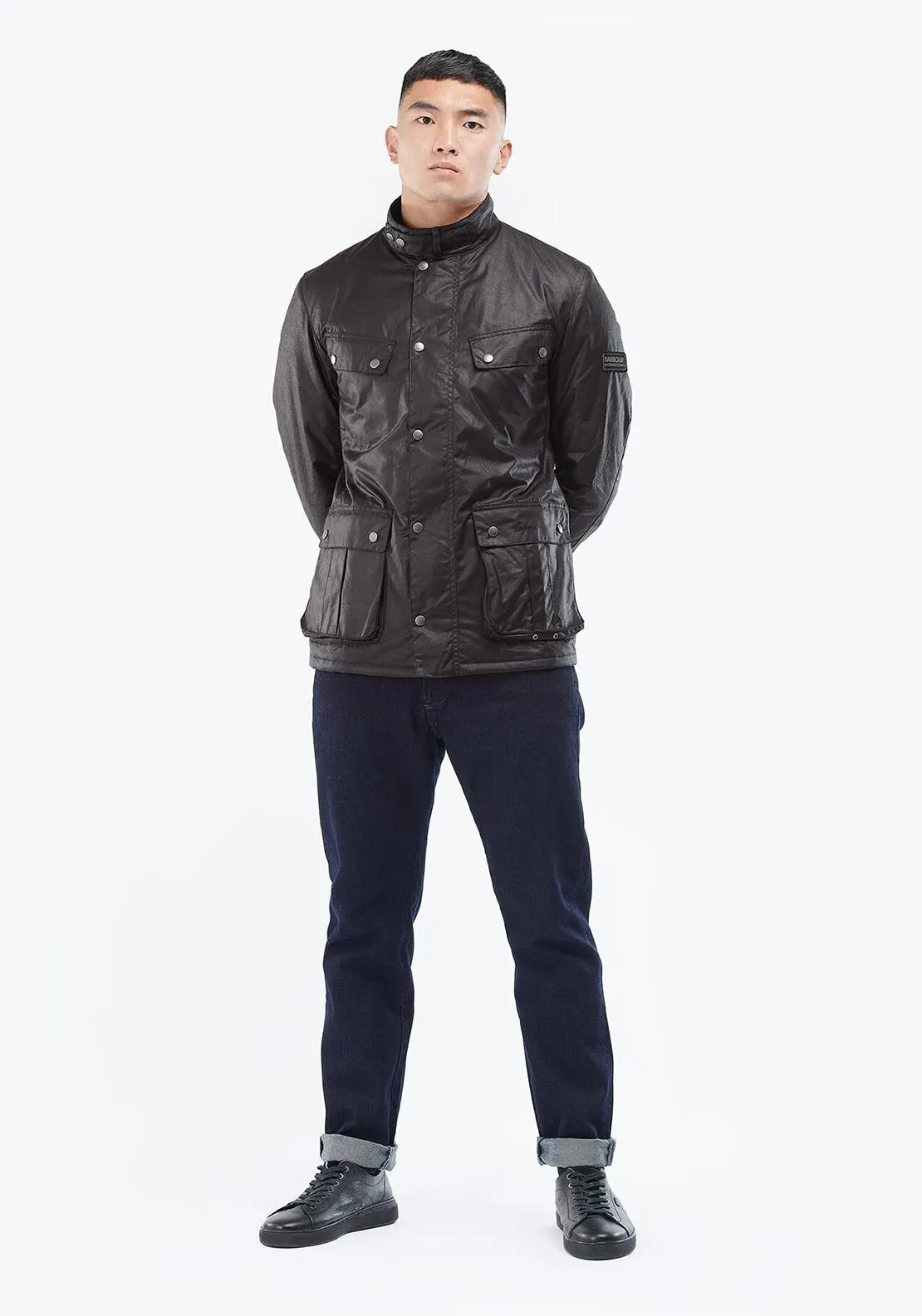 Barbour International Men's Tourer Duke Waxed Jacket, Rustic