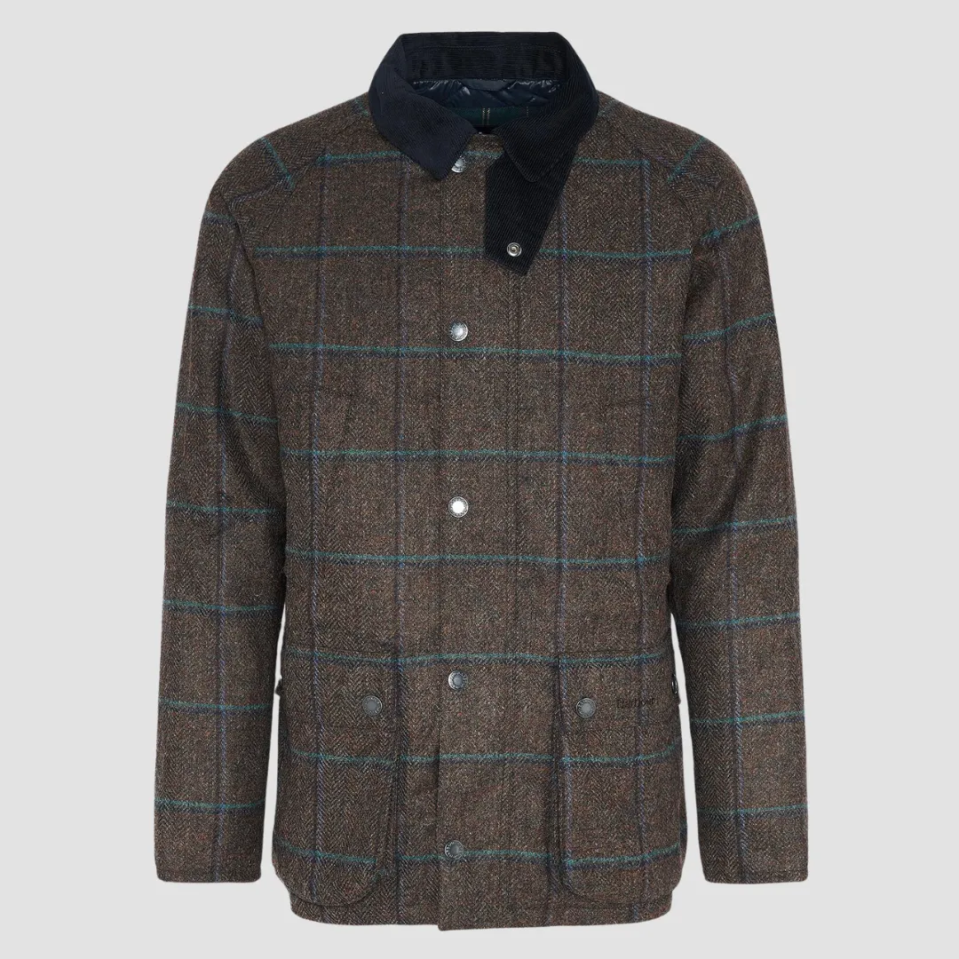 Bedale Check Wool Jacket (Brown)