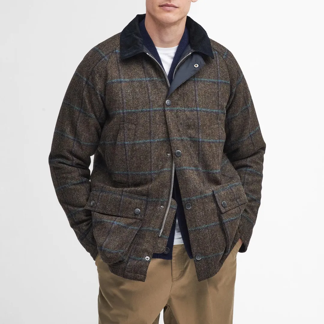 Bedale Check Wool Jacket (Brown)