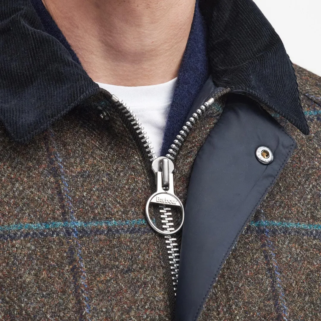 Bedale Check Wool Jacket (Brown)