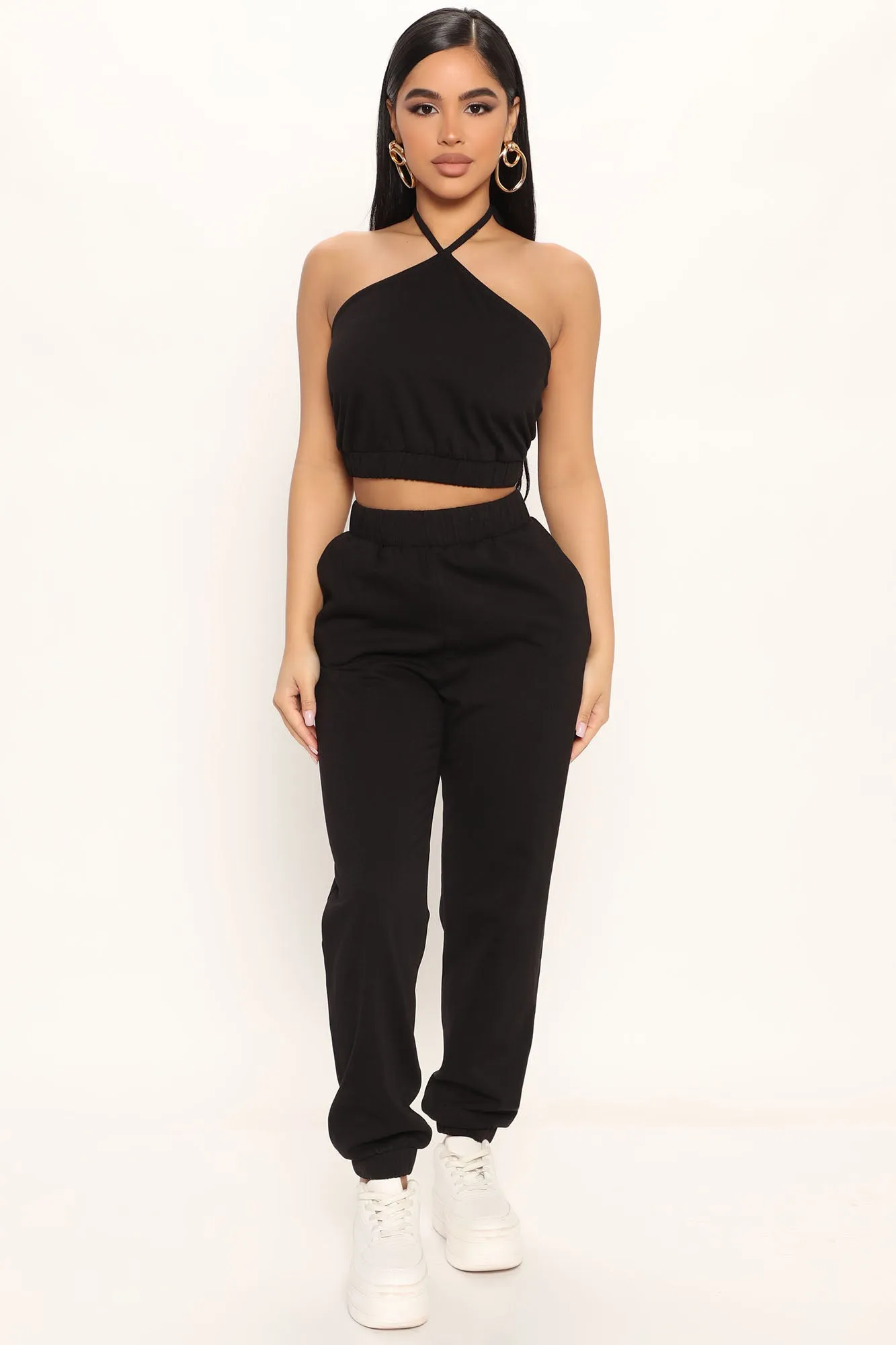 Been Through Enough Pant Set - Black