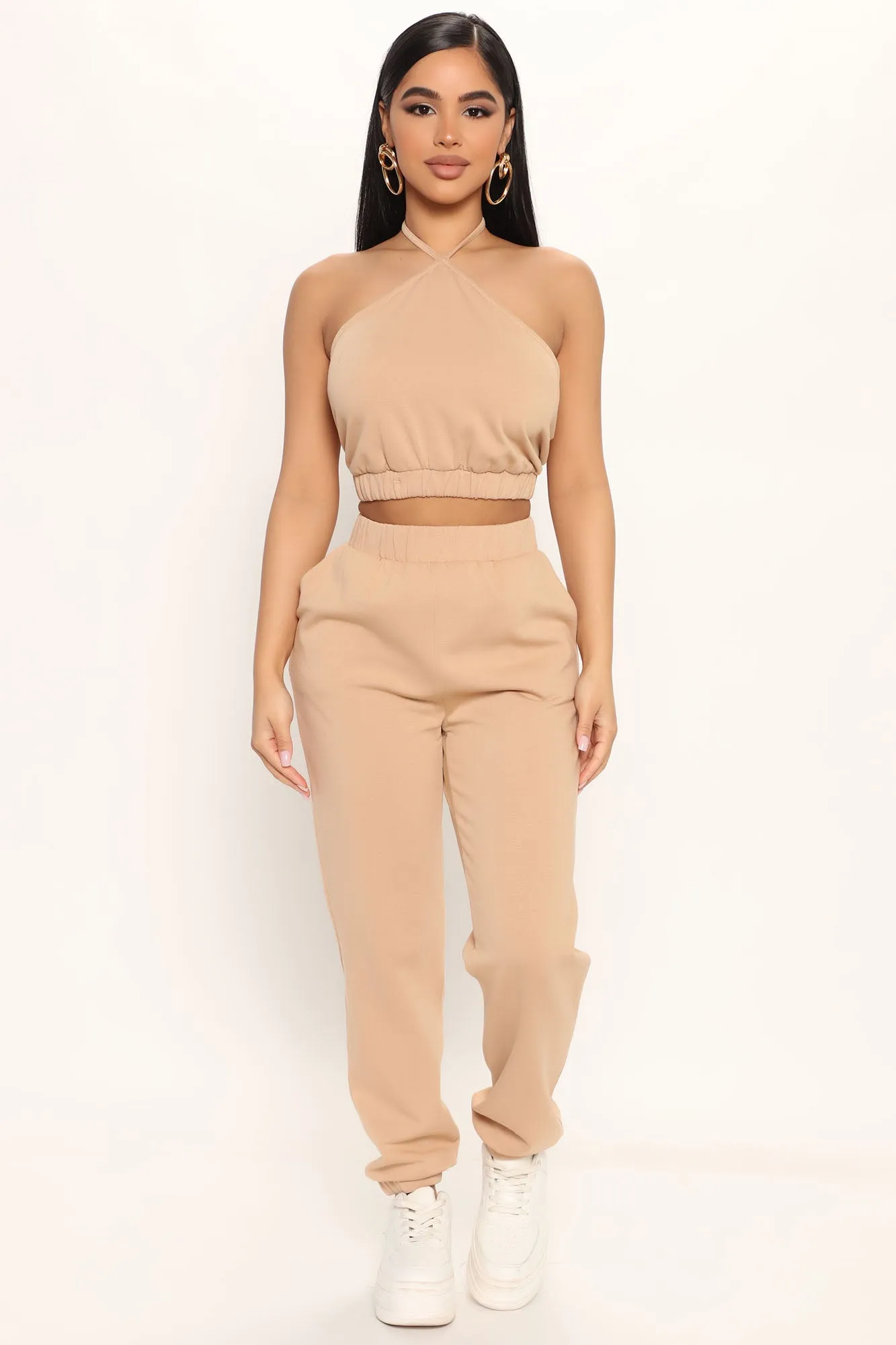 Been Through Enough Pant Set - Tan
