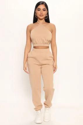 Been Through Enough Pant Set - Tan
