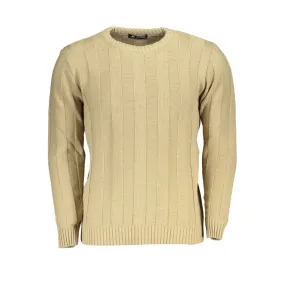 Beige Fabric Sweater