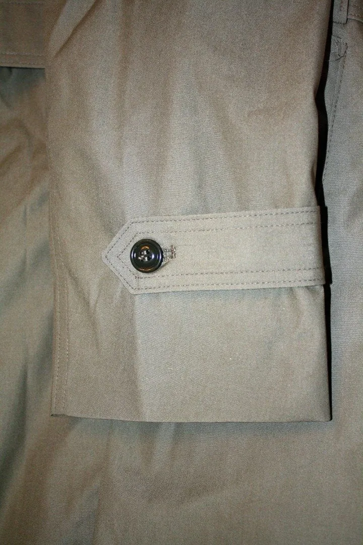 BLOWOUT SALE Raincoat - New Double Breasted Military Trench w/liner - Sage