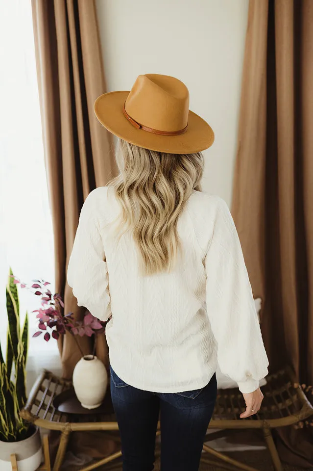 Cable Knit Bubble Sleeves