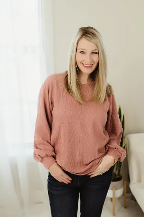 Cable Knit Bubble Sleeves