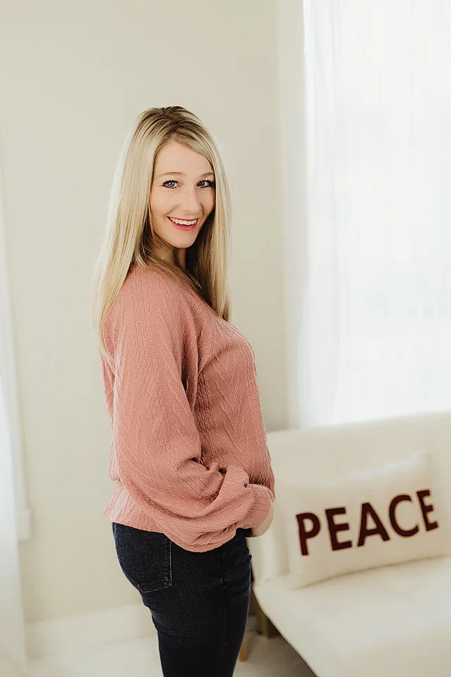 Cable Knit Bubble Sleeves