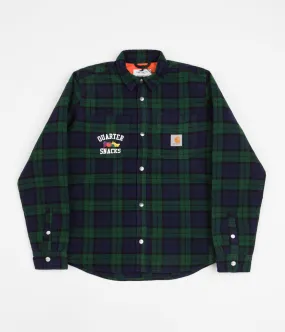Carhartt x Quartersnacks Shirt Jacket - Quartersnacks Check / Green