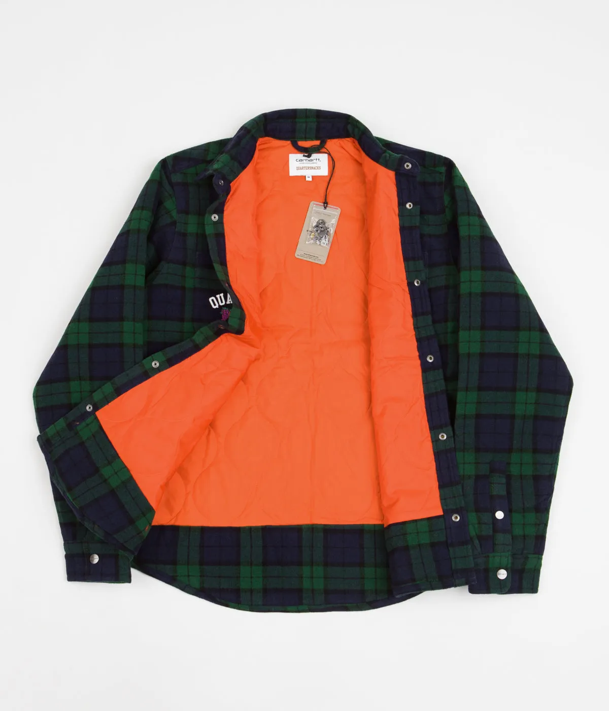 Carhartt x Quartersnacks Shirt Jacket - Quartersnacks Check / Green