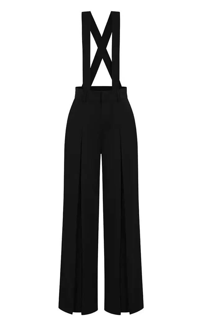 Classic Black Suspender Trousers