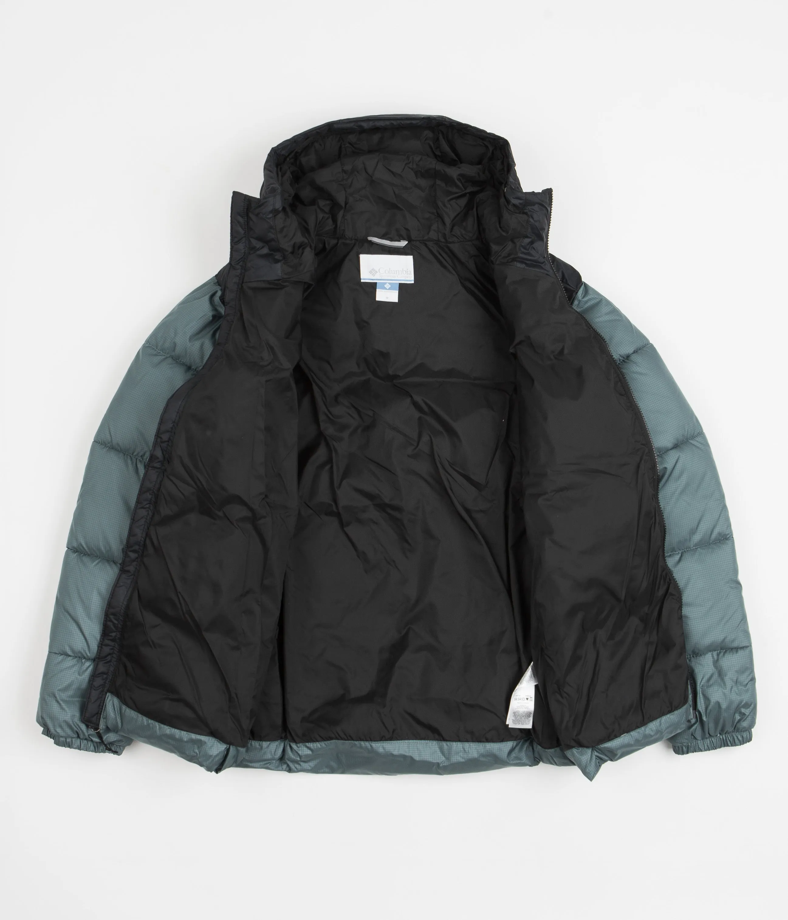 Columbia Puffect Hooded Jacket - Metal / Black