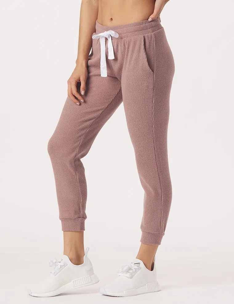 Comfort 7/8 Jogger: Lavender Bark