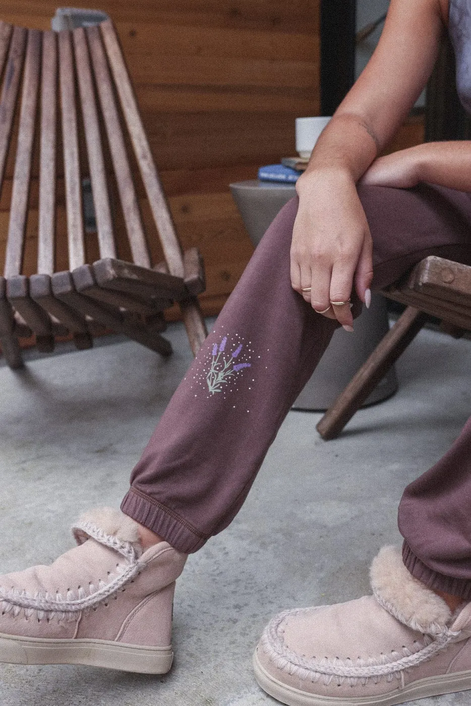 Earth & Lavender Organic Fleece Joggers