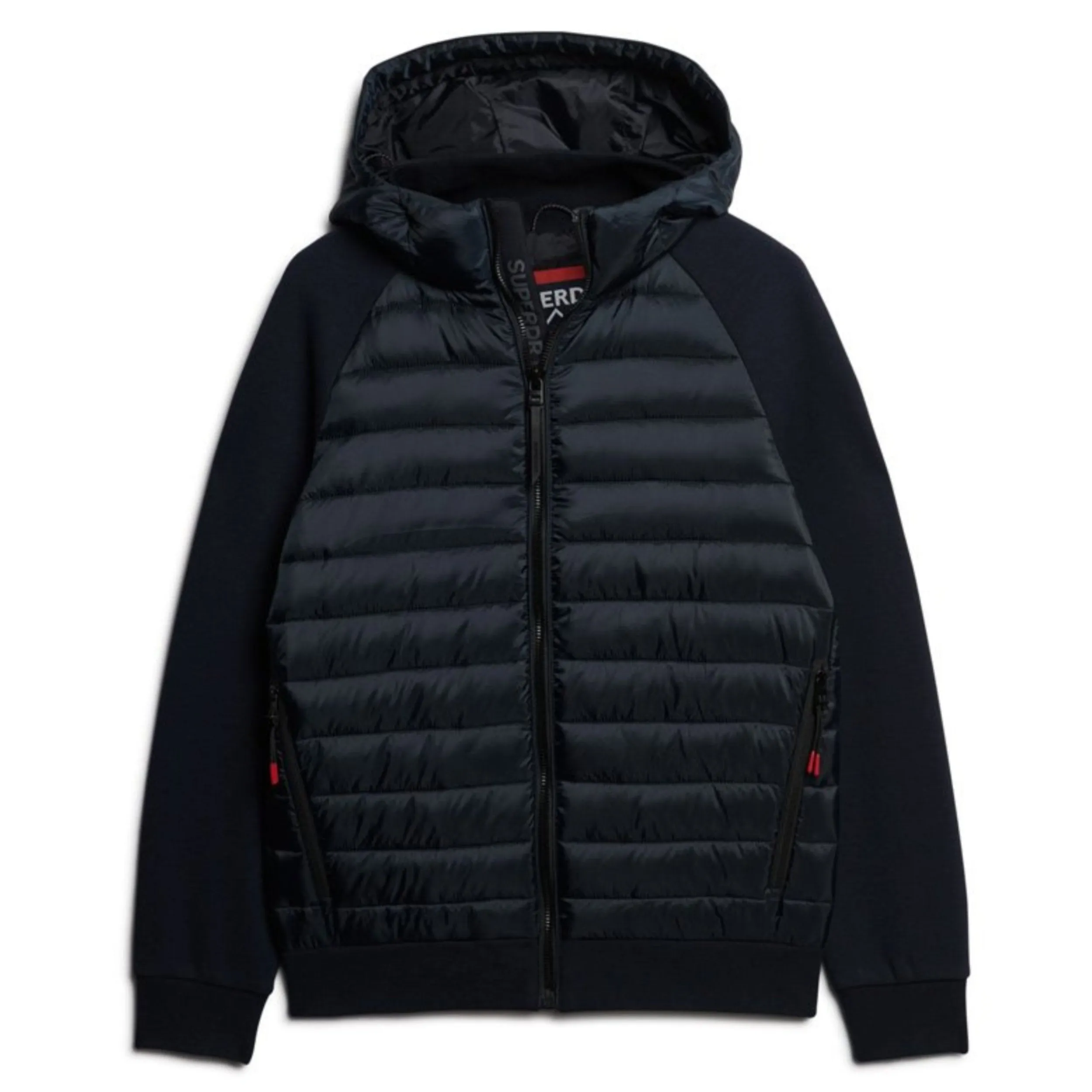 Eclipse Navy Hooded Storm Hybrid Padded Jacket