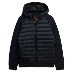 Eclipse Navy Hooded Storm Hybrid Padded Jacket