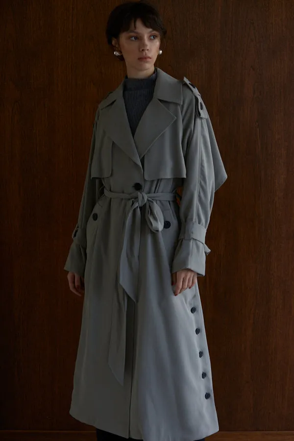Elsa Trench Coat <br>-SAGE-