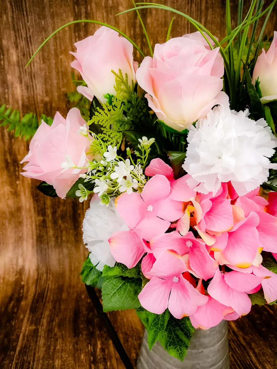 Farmhouse Rose Floral Centerpiece
