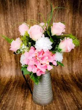 Farmhouse Rose Floral Centerpiece