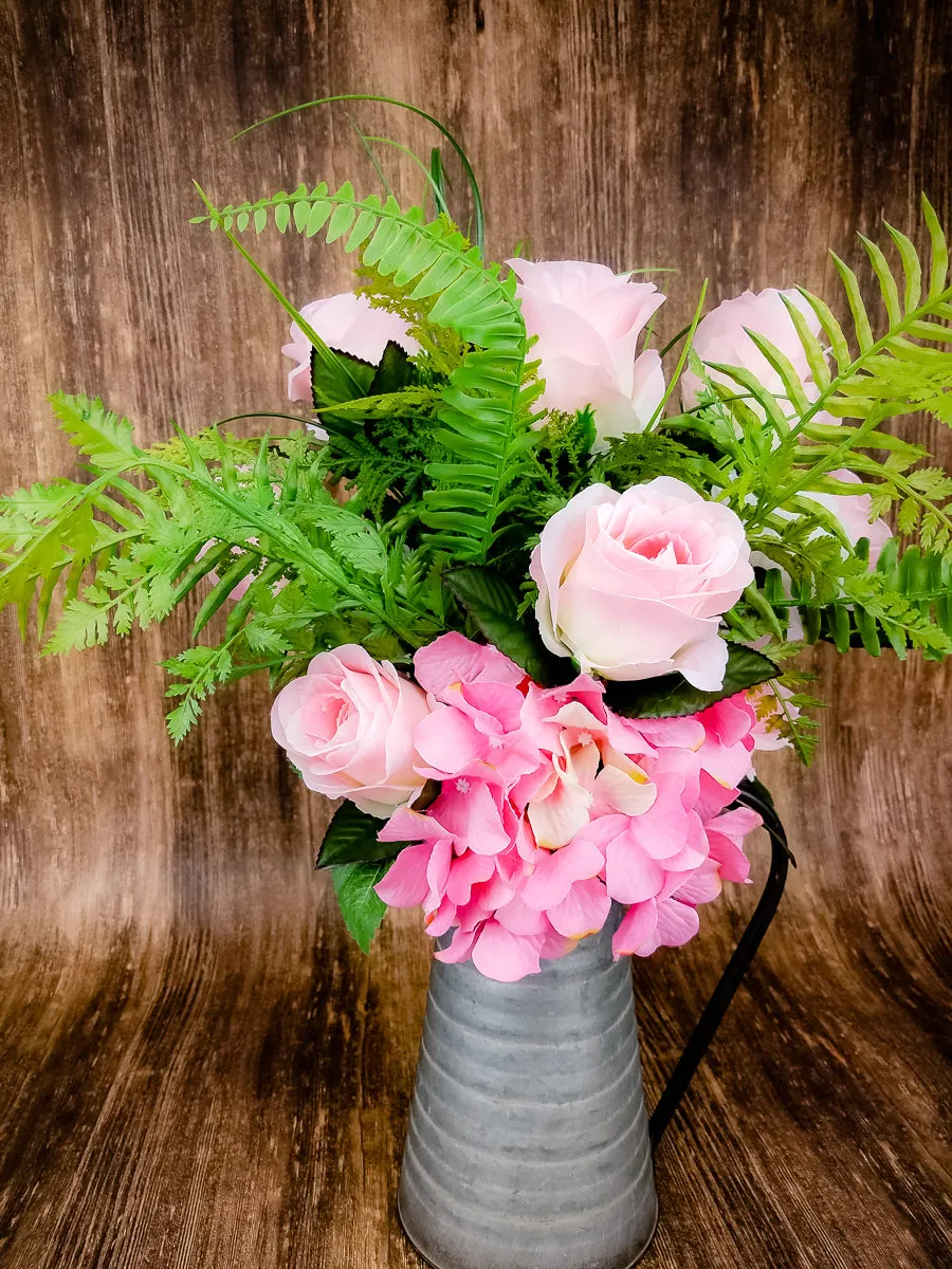 Farmhouse Rose Floral Centerpiece