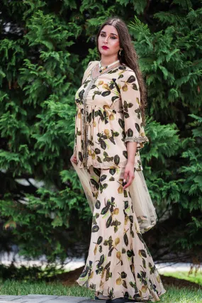 Floral Beautiful The Beautiful Sharara Combo - Rent