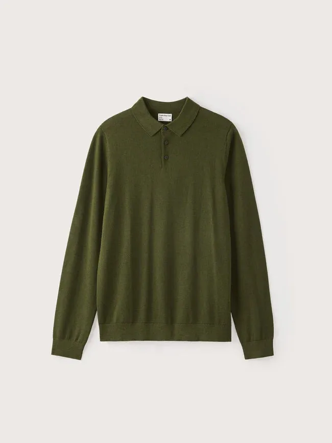 Frank and Oak The Merino Wool Polo Sweater
